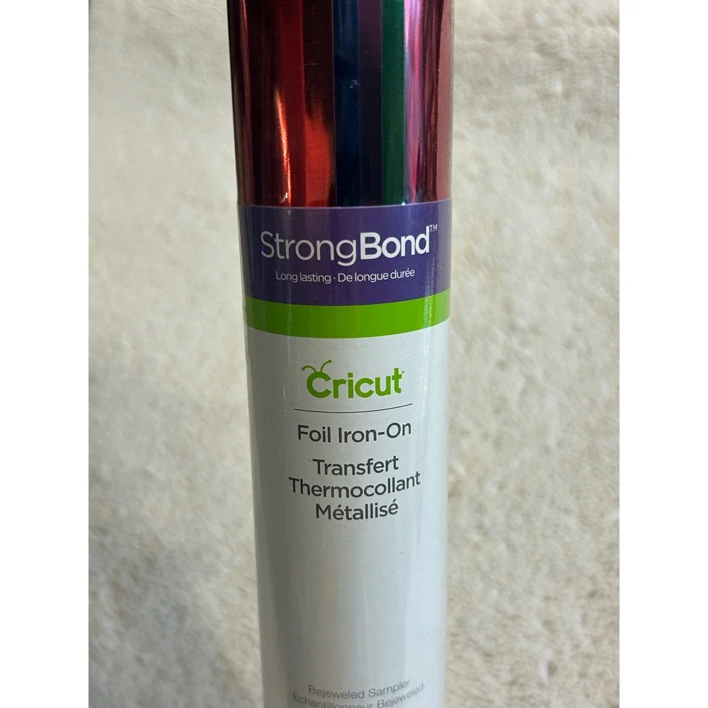 Cricut Foil Iron-On Bejeweled Sampler StrongBond 12x12 4 Sheets 2008429‎